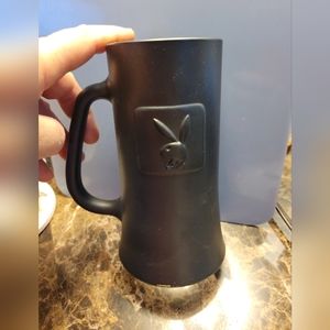 Vintage Playboy Mug Playboy Bunny Tall Coffee Cup Clear Glass Bottom Of The Cup